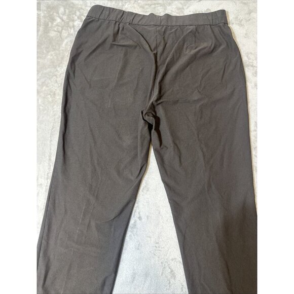 Eileen Fisher Pull On Pants 2 Pockets Brown Viscose Blend XL - Picture 13 of 14